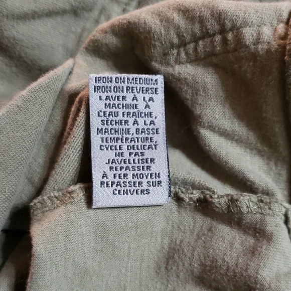 Kids Olive Hoodie with Graphic Sleeves - Picture 11 of 12